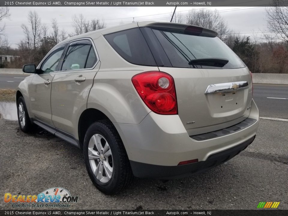 2015 Chevrolet Equinox LS AWD Champagne Silver Metallic / Light Titanium/Jet Black Photo #5