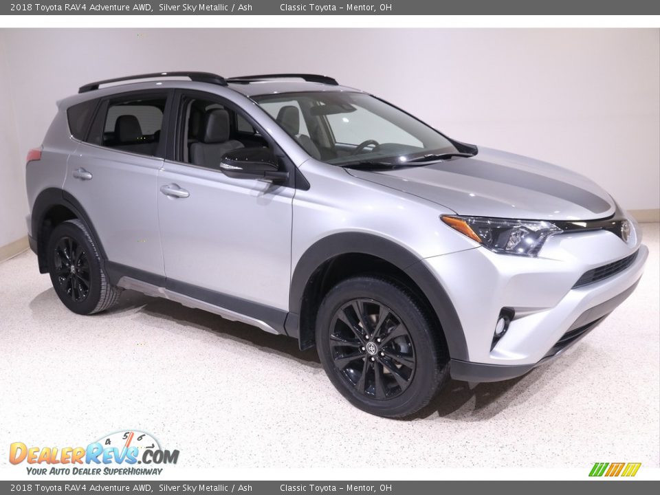 2018 Toyota RAV4 Adventure AWD Silver Sky Metallic / Ash Photo #1