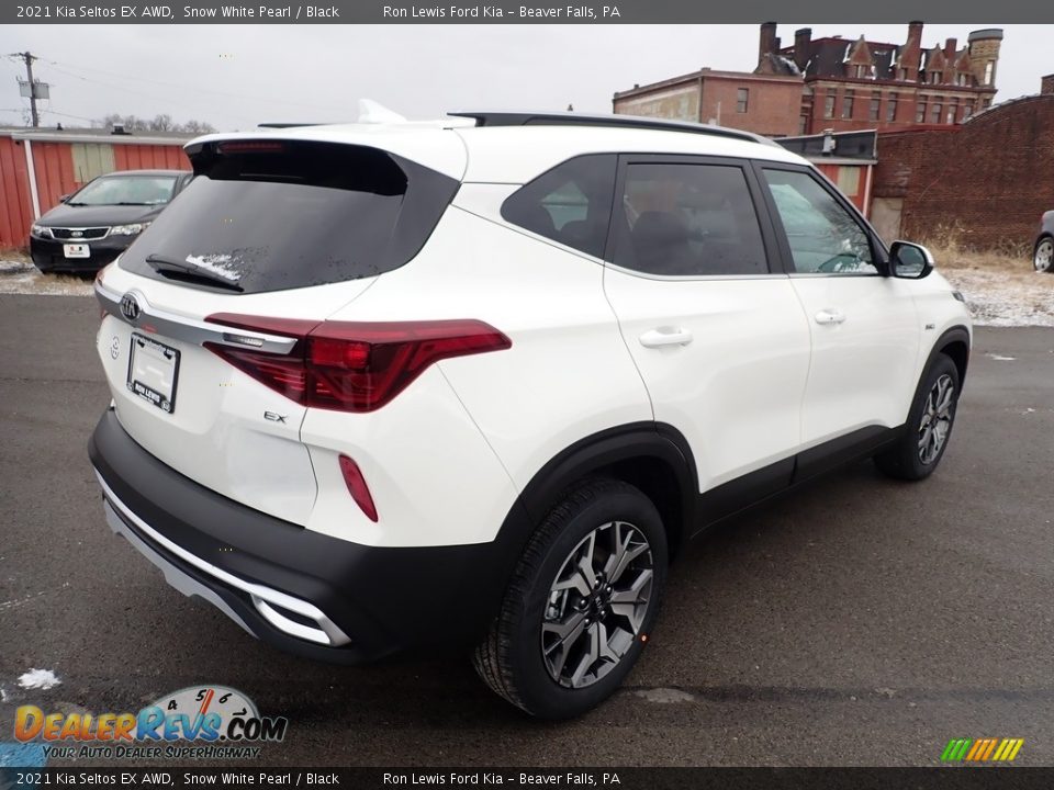 2021 Kia Seltos EX AWD Snow White Pearl / Black Photo #2