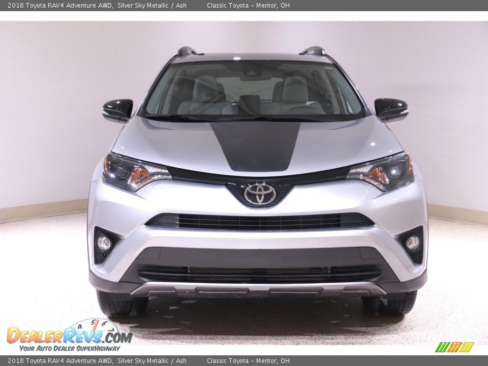 2018 Toyota RAV4 Adventure AWD Silver Sky Metallic / Ash Photo #2