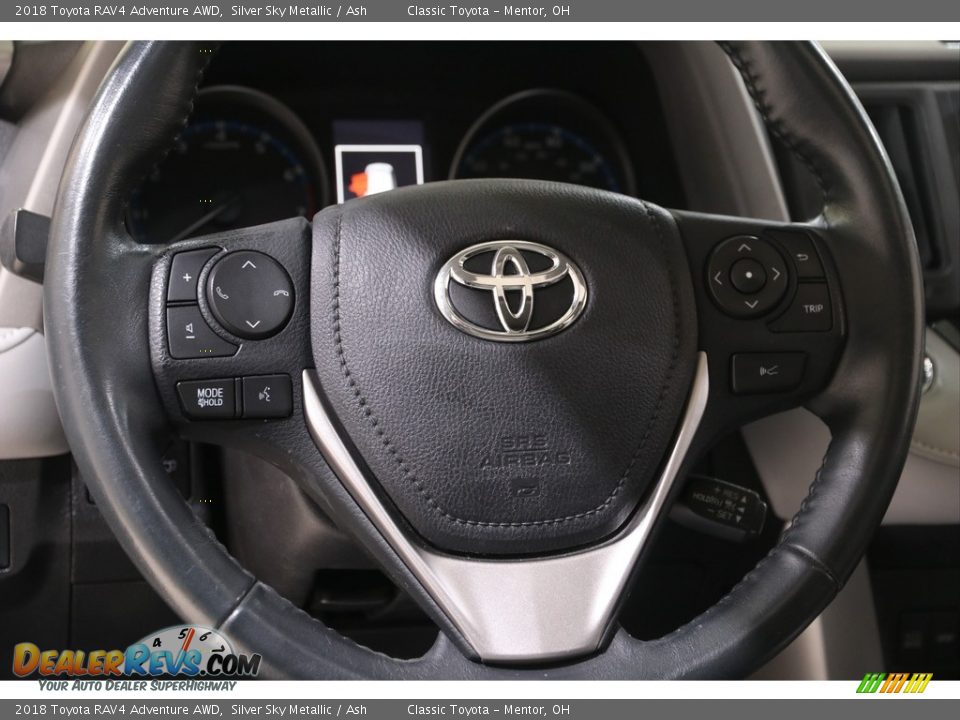 2018 Toyota RAV4 Adventure AWD Silver Sky Metallic / Ash Photo #7