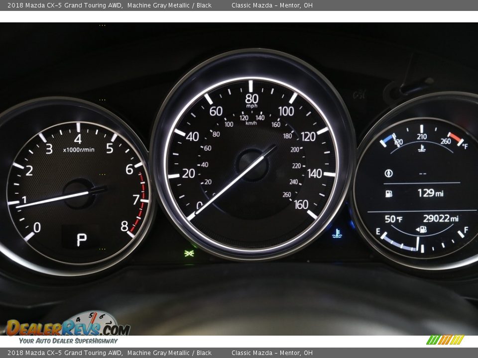2018 Mazda CX-5 Grand Touring AWD Machine Gray Metallic / Black Photo #8