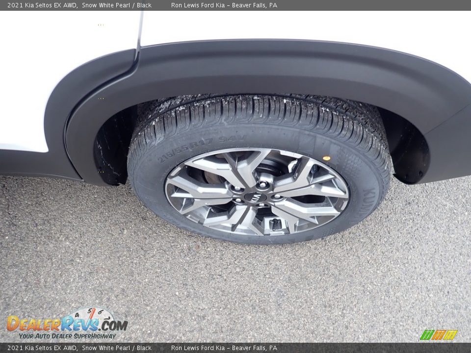 2021 Kia Seltos EX AWD Snow White Pearl / Black Photo #8