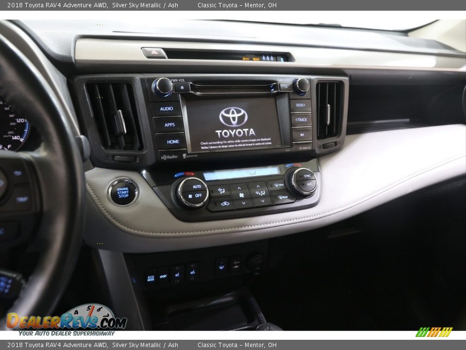 2018 Toyota RAV4 Adventure AWD Silver Sky Metallic / Ash Photo #9
