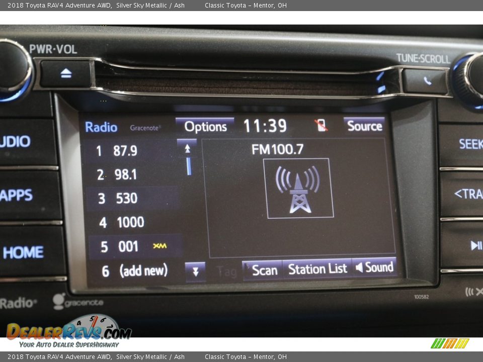 2018 Toyota RAV4 Adventure AWD Silver Sky Metallic / Ash Photo #10