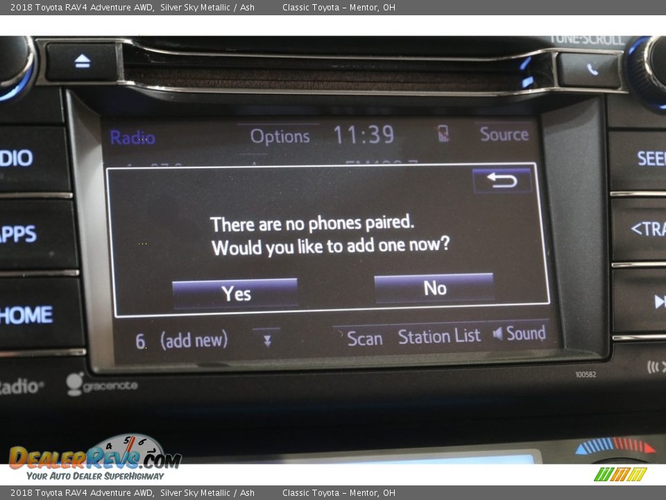 2018 Toyota RAV4 Adventure AWD Silver Sky Metallic / Ash Photo #11