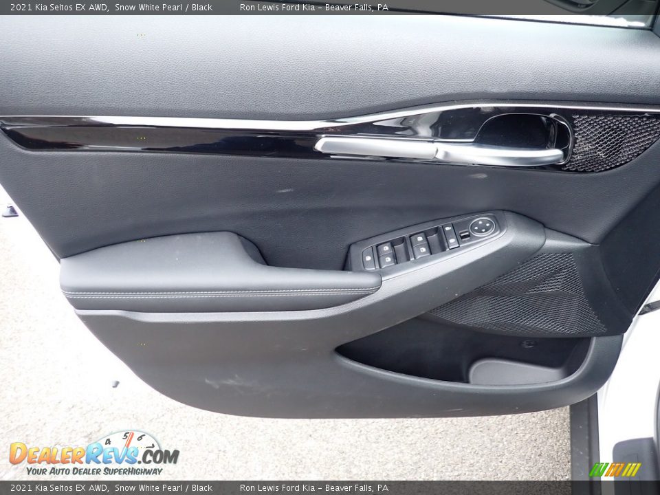 2021 Kia Seltos EX AWD Snow White Pearl / Black Photo #12