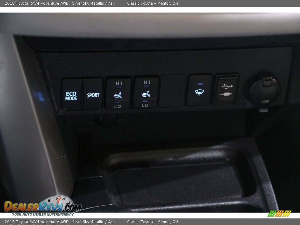 2018 Toyota RAV4 Adventure AWD Silver Sky Metallic / Ash Photo #13