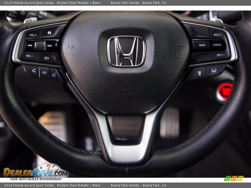 2019 Honda Accord Sport Sedan Modern Steel Metallic / Black Photo #13