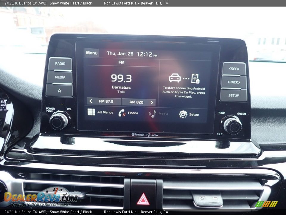 2021 Kia Seltos EX AWD Snow White Pearl / Black Photo #14