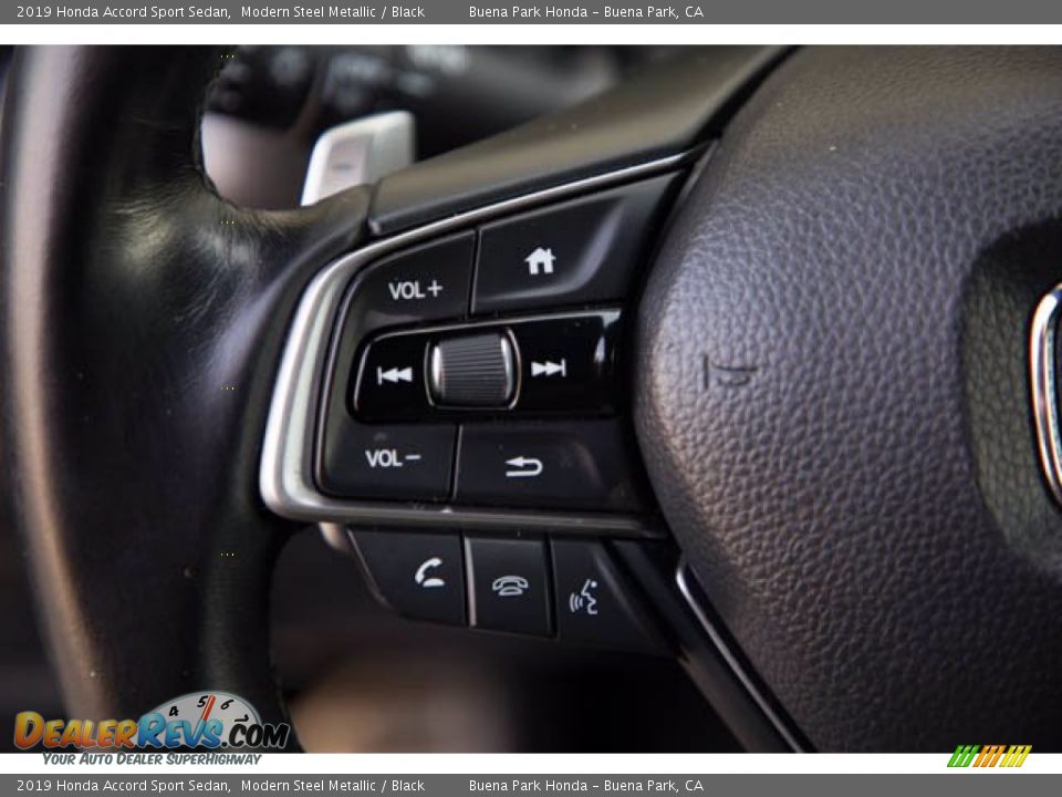 2019 Honda Accord Sport Sedan Modern Steel Metallic / Black Photo #14