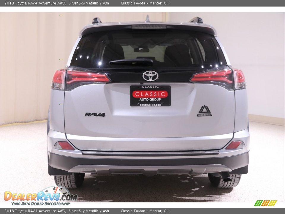 2018 Toyota RAV4 Adventure AWD Silver Sky Metallic / Ash Photo #18