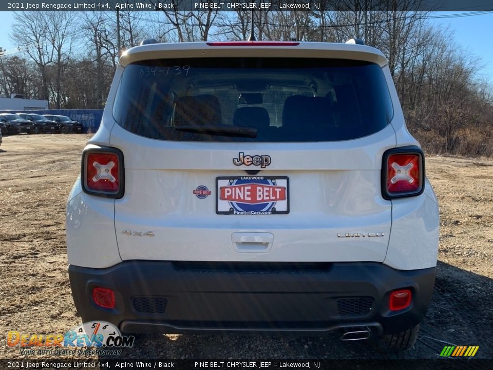 2021 Jeep Renegade Limited 4x4 Alpine White / Black Photo #7