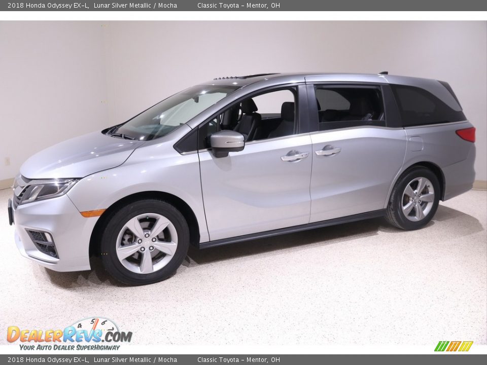 2018 Honda Odyssey EX-L Lunar Silver Metallic / Mocha Photo #3