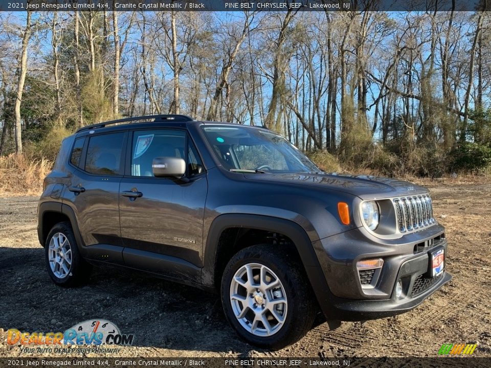 2021 Jeep Renegade Limited 4x4 Granite Crystal Metallic / Black Photo #1