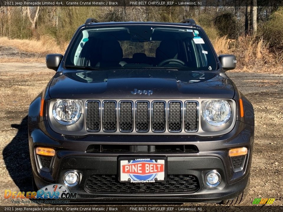 2021 Jeep Renegade Limited 4x4 Granite Crystal Metallic / Black Photo #3