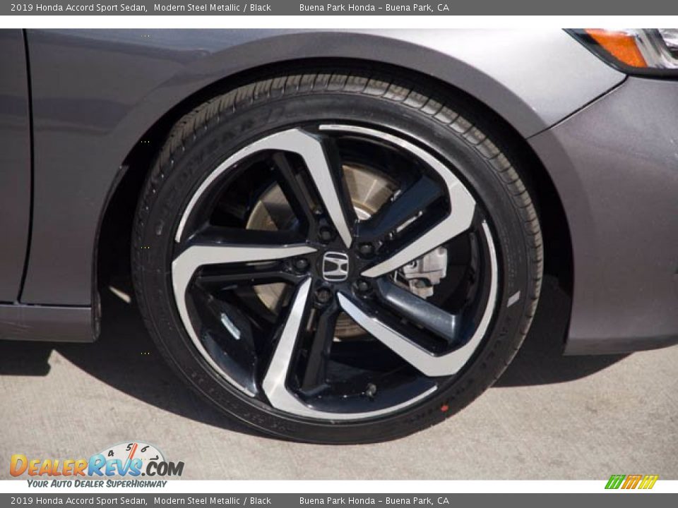 2019 Honda Accord Sport Sedan Modern Steel Metallic / Black Photo #35