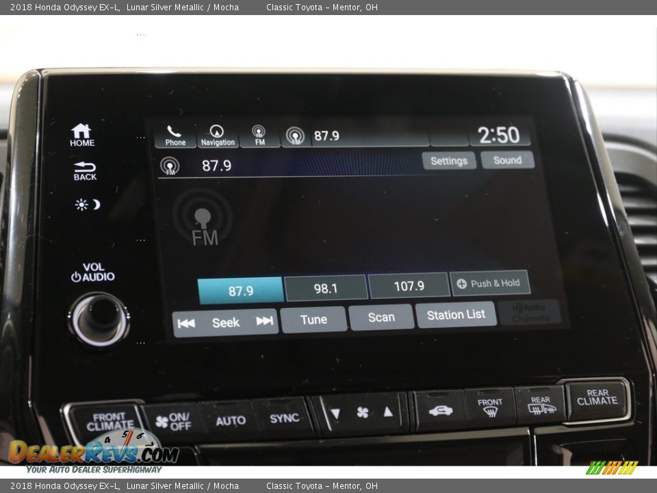 2018 Honda Odyssey EX-L Lunar Silver Metallic / Mocha Photo #15