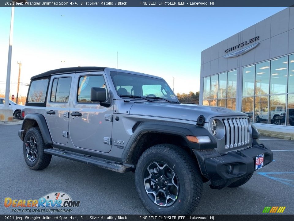 2021 Jeep Wrangler Unlimited Sport 4x4 Billet Silver Metallic / Black Photo #1