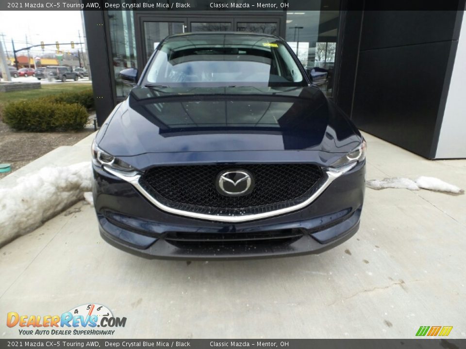 2021 Mazda CX-5 Touring AWD Deep Crystal Blue Mica / Black Photo #2