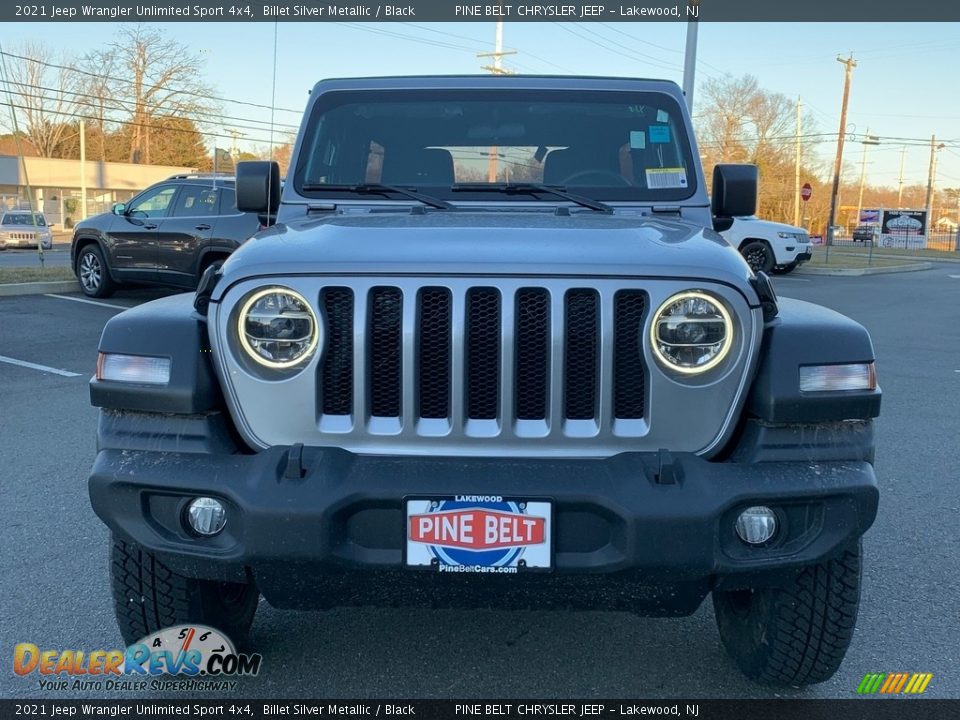 2021 Jeep Wrangler Unlimited Sport 4x4 Billet Silver Metallic / Black Photo #3