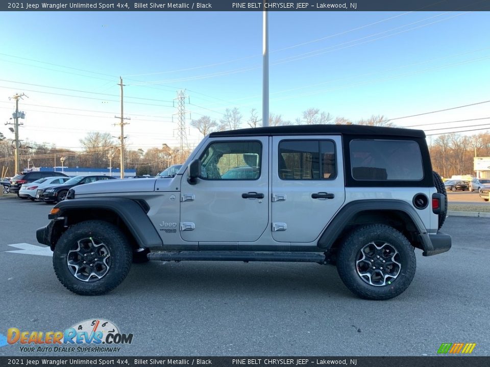 2021 Jeep Wrangler Unlimited Sport 4x4 Billet Silver Metallic / Black Photo #4