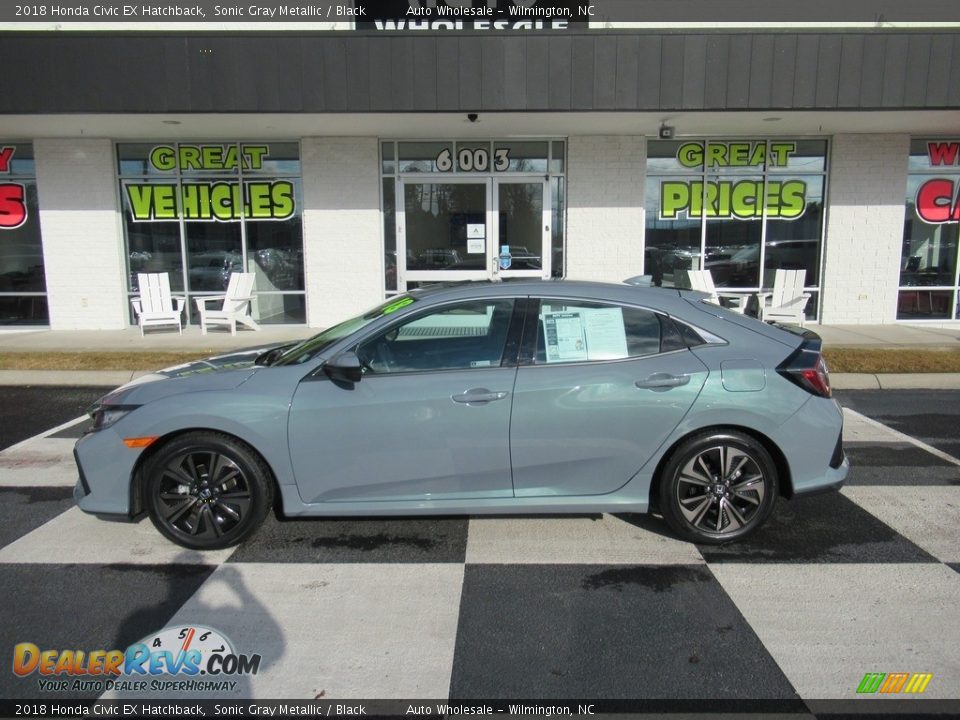 2018 Honda Civic EX Hatchback Sonic Gray Metallic / Black Photo #1