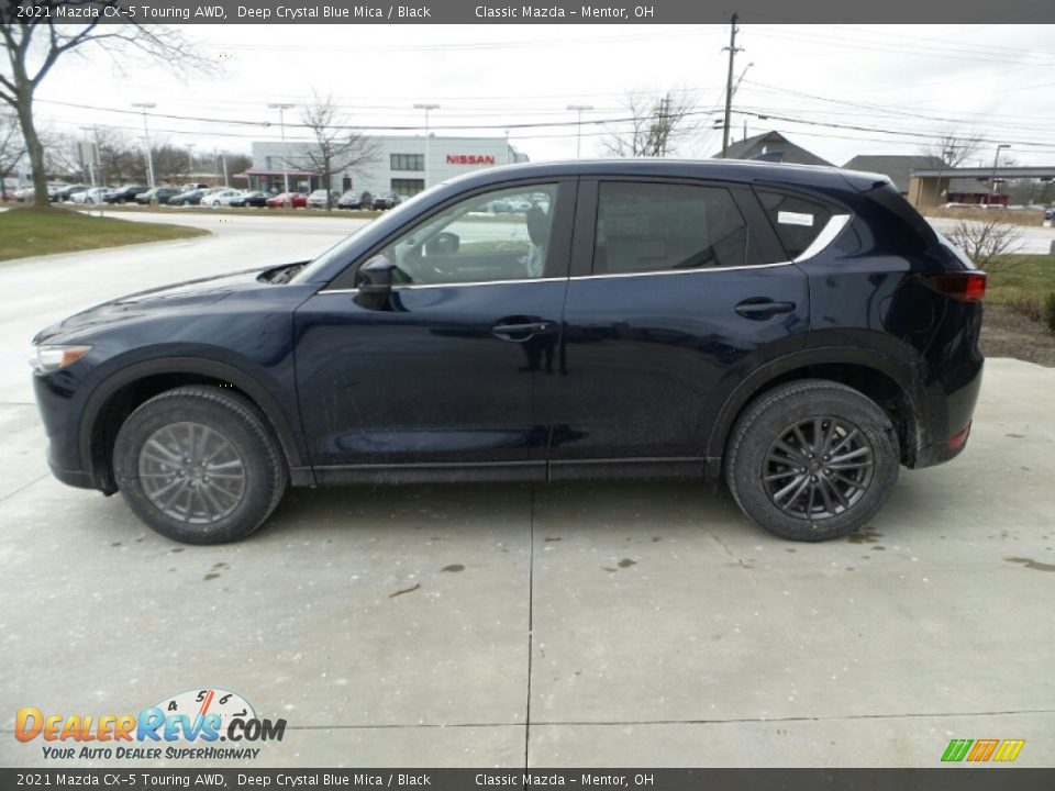 2021 Mazda CX-5 Touring AWD Deep Crystal Blue Mica / Black Photo #5