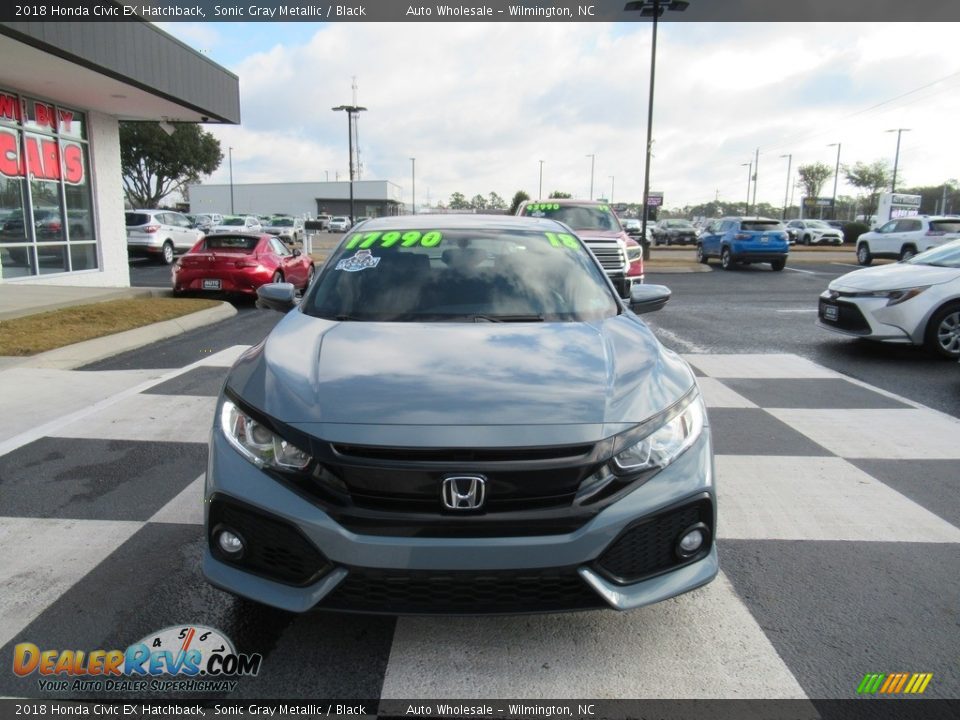 2018 Honda Civic EX Hatchback Sonic Gray Metallic / Black Photo #2