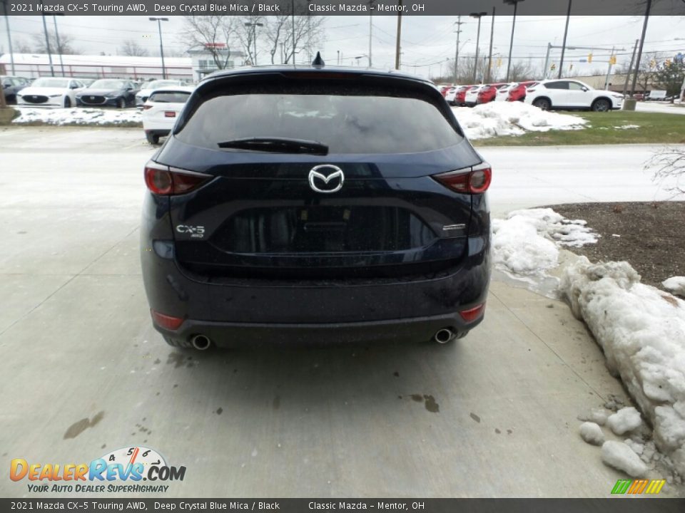 2021 Mazda CX-5 Touring AWD Deep Crystal Blue Mica / Black Photo #6