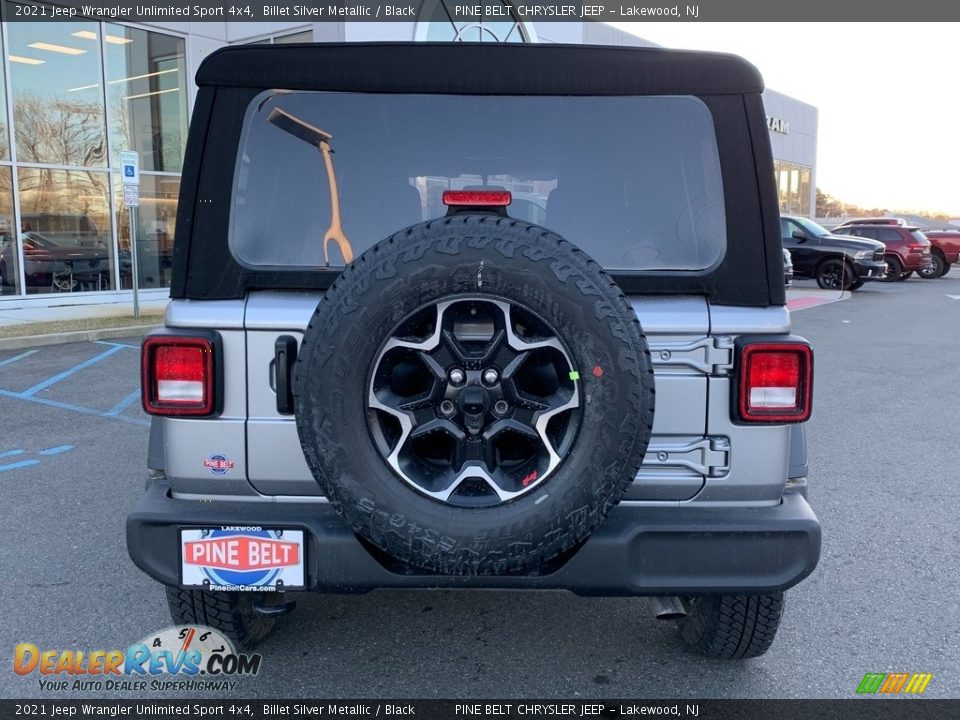 2021 Jeep Wrangler Unlimited Sport 4x4 Billet Silver Metallic / Black Photo #7