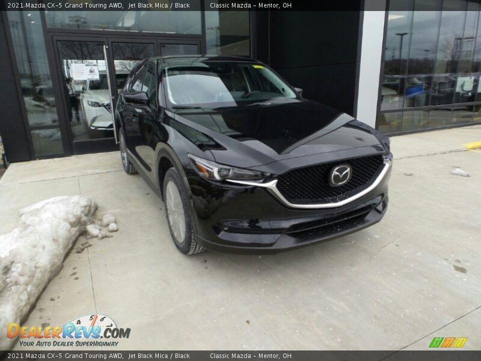 2021 Mazda CX-5 Grand Touring AWD Jet Black Mica / Black Photo #1