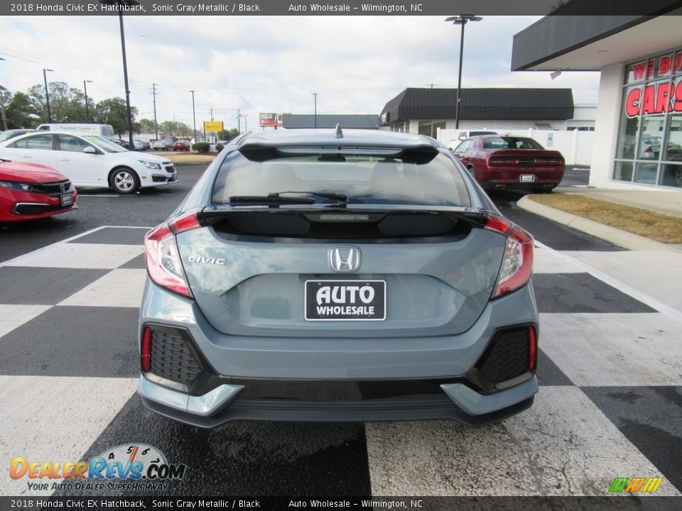 2018 Honda Civic EX Hatchback Sonic Gray Metallic / Black Photo #4