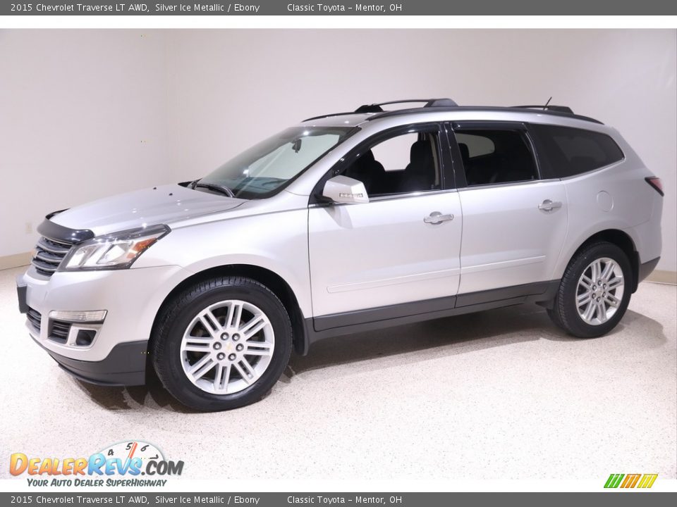 2015 Chevrolet Traverse LT AWD Silver Ice Metallic / Ebony Photo #3