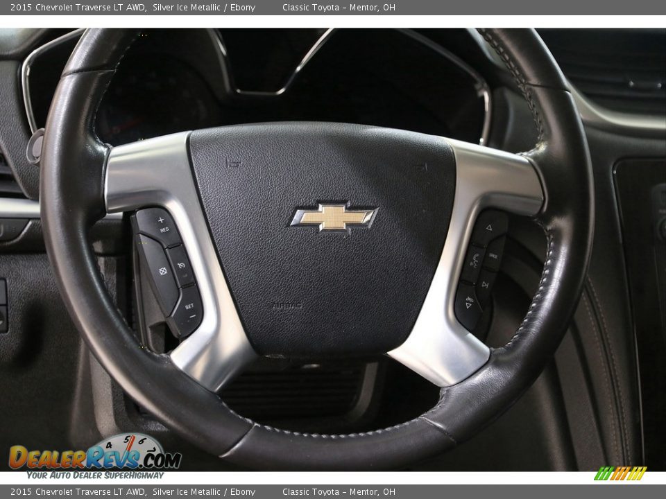 2015 Chevrolet Traverse LT AWD Silver Ice Metallic / Ebony Photo #7