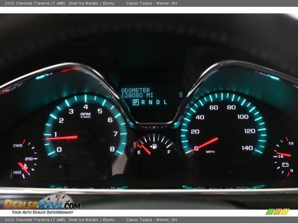 2015 Chevrolet Traverse LT AWD Silver Ice Metallic / Ebony Photo #8