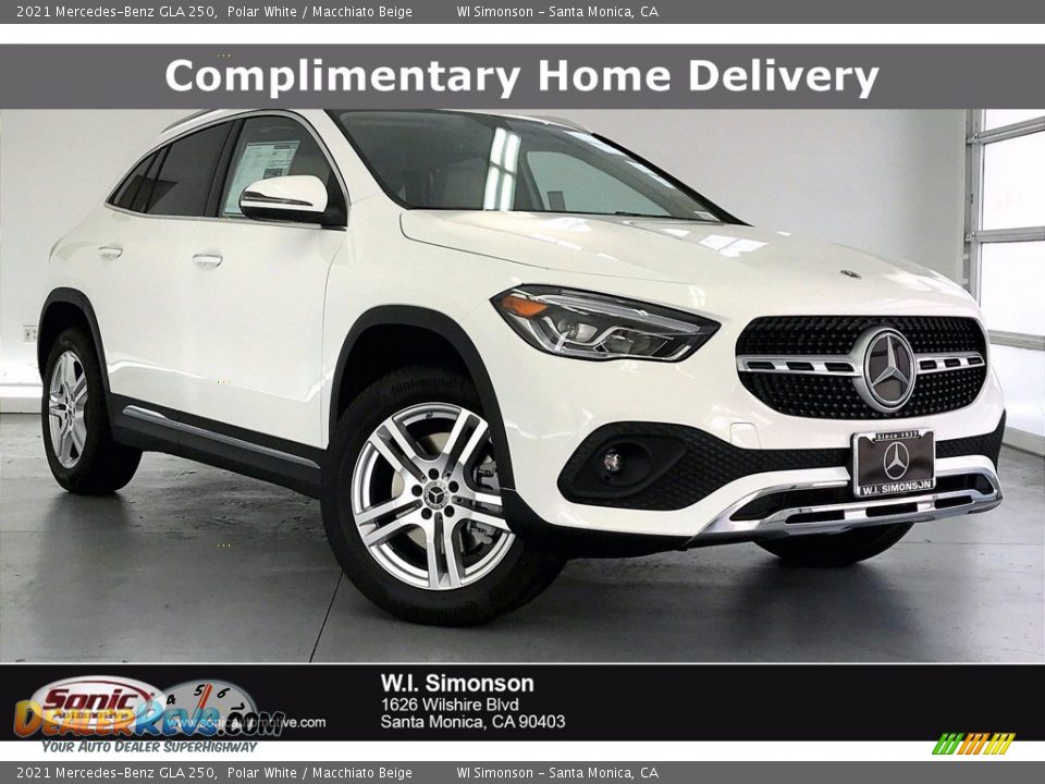 2021 Mercedes-Benz GLA 250 Polar White / Macchiato Beige Photo #1