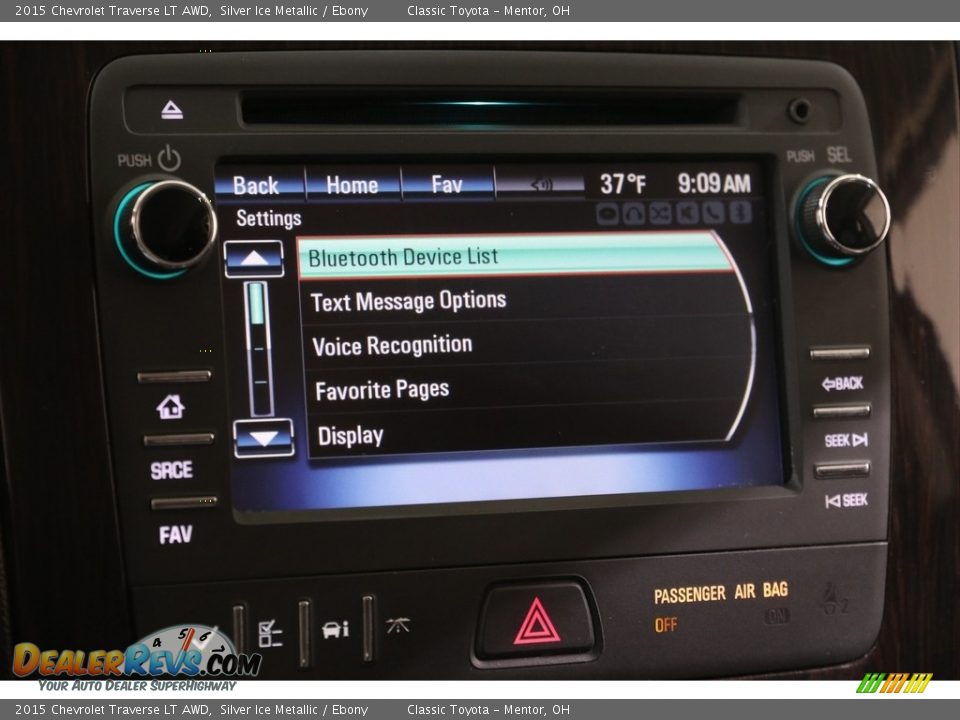 2015 Chevrolet Traverse LT AWD Silver Ice Metallic / Ebony Photo #11