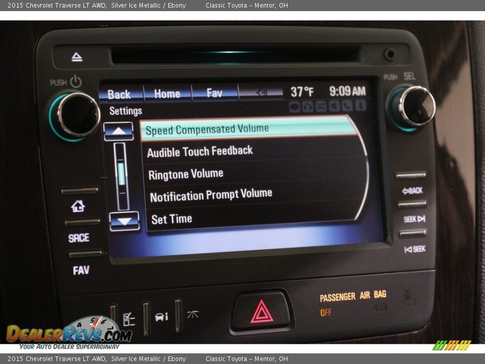 2015 Chevrolet Traverse LT AWD Silver Ice Metallic / Ebony Photo #12