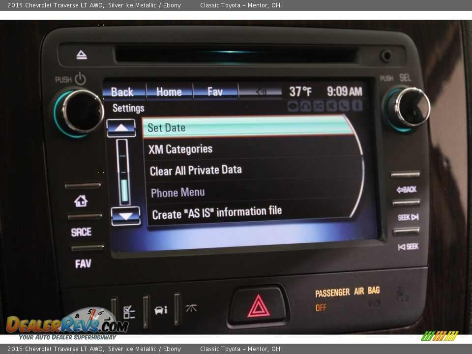 2015 Chevrolet Traverse LT AWD Silver Ice Metallic / Ebony Photo #13