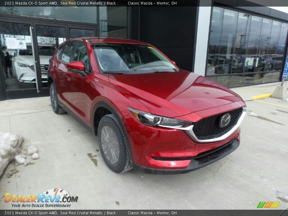 2021 Mazda CX-5 Sport AWD Soul Red Crystal Metallic / Black Photo #1