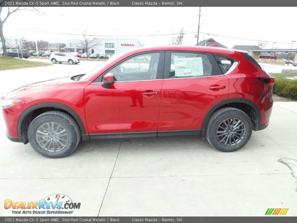 2021 Mazda CX-5 Sport AWD Soul Red Crystal Metallic / Black Photo #3