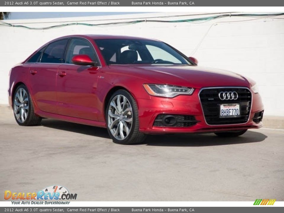 2012 Audi A6 3.0T quattro Sedan Garnet Red Pearl Effect / Black Photo #1