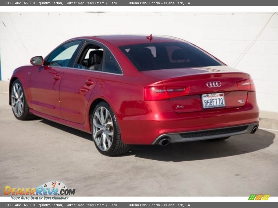 2012 Audi A6 3.0T quattro Sedan Garnet Red Pearl Effect / Black Photo #2