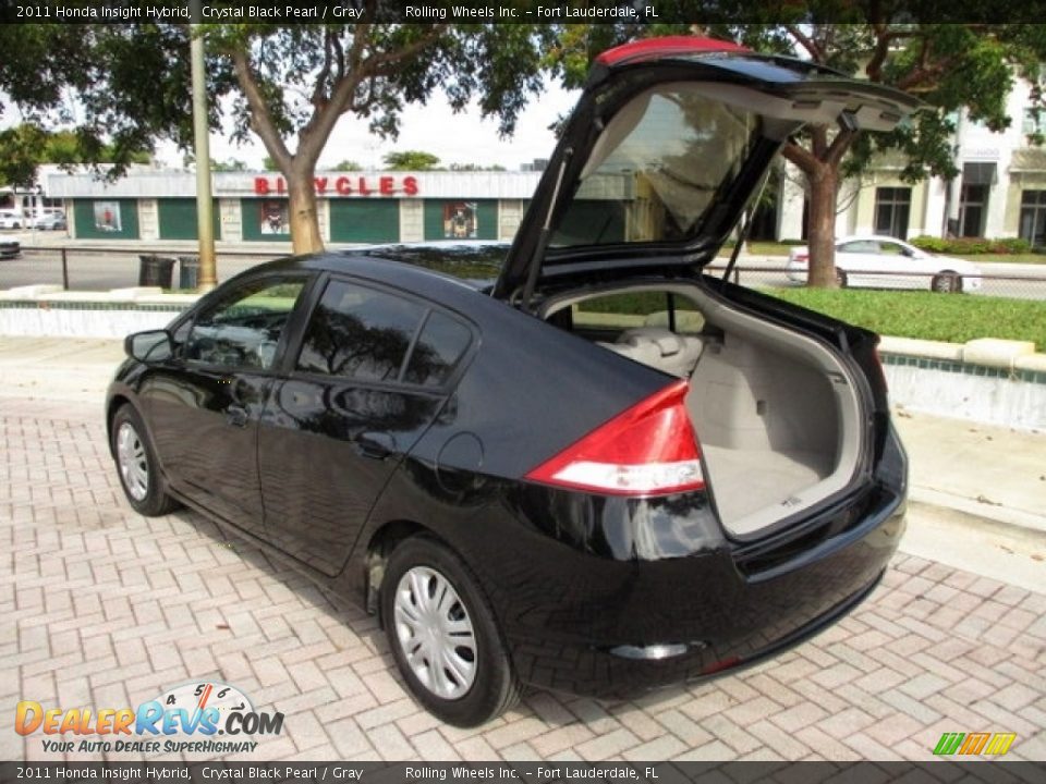 2011 Honda Insight Hybrid Crystal Black Pearl / Gray Photo #5