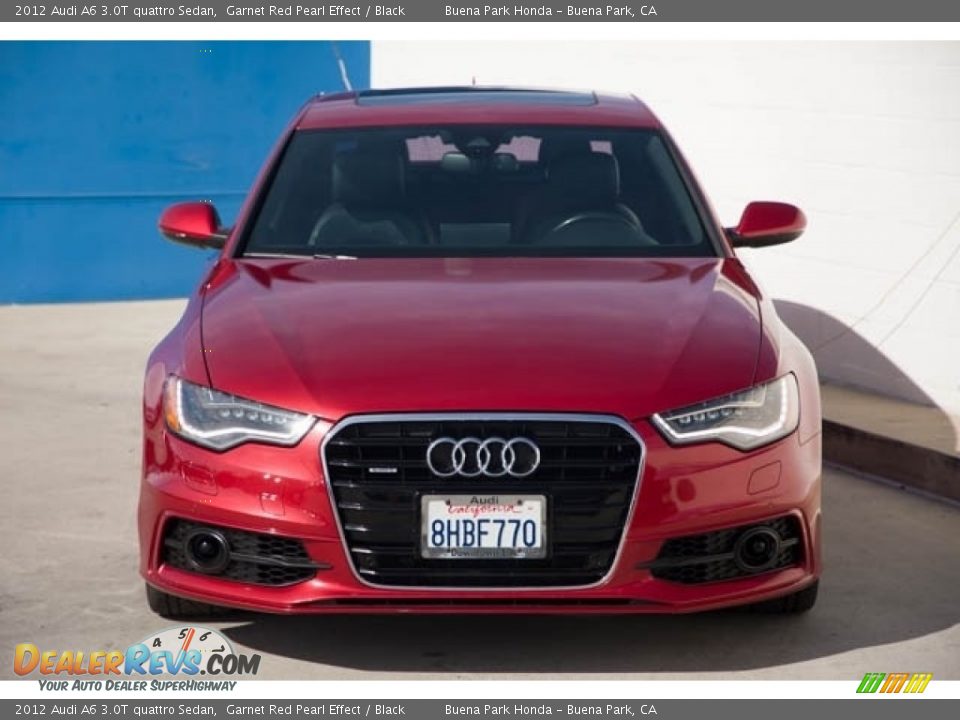 2012 Audi A6 3.0T quattro Sedan Garnet Red Pearl Effect / Black Photo #7