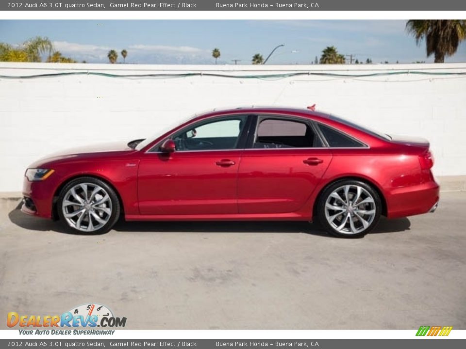 2012 Audi A6 3.0T quattro Sedan Garnet Red Pearl Effect / Black Photo #8