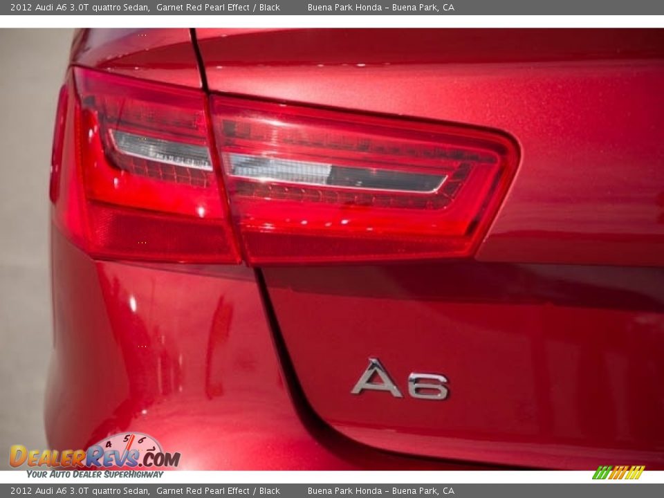 2012 Audi A6 3.0T quattro Sedan Garnet Red Pearl Effect / Black Photo #10