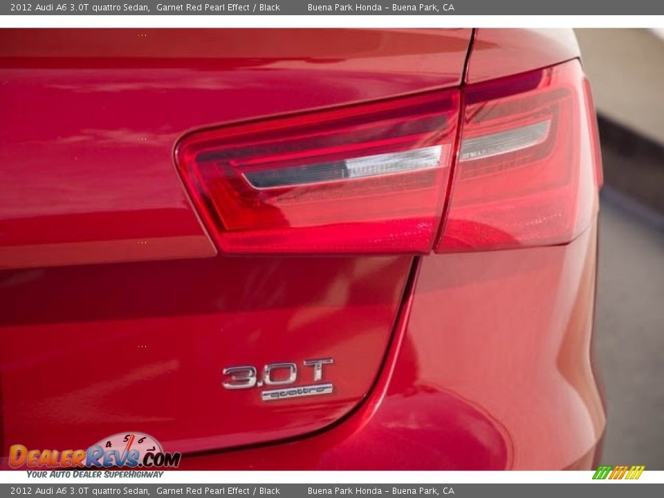 2012 Audi A6 3.0T quattro Sedan Garnet Red Pearl Effect / Black Photo #11