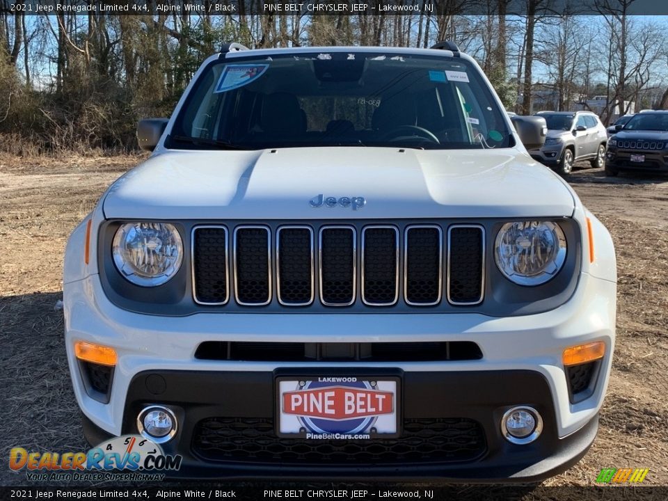 2021 Jeep Renegade Limited 4x4 Alpine White / Black Photo #3